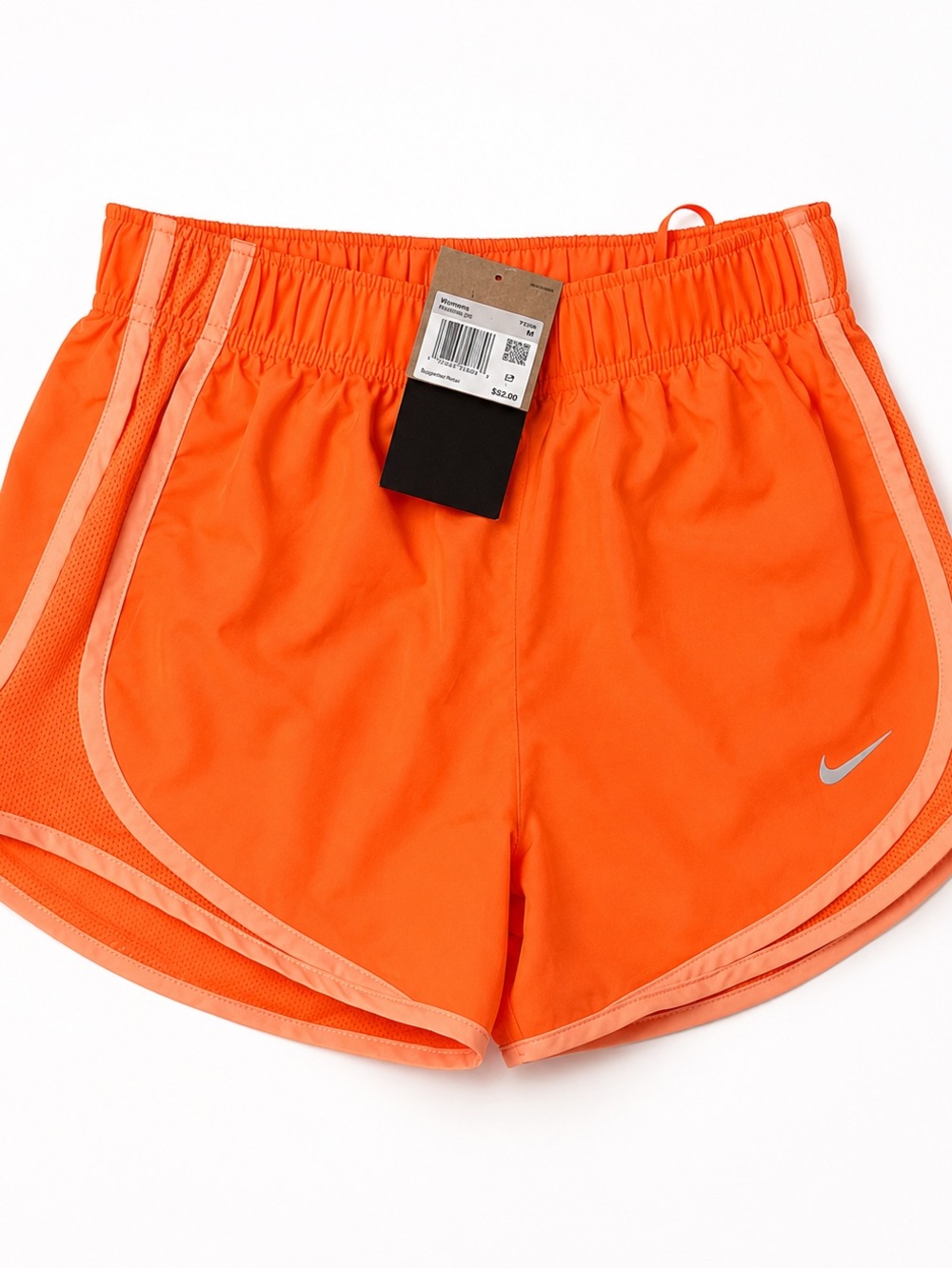 Nike Women's Bright Orange Athletic Running Shorts